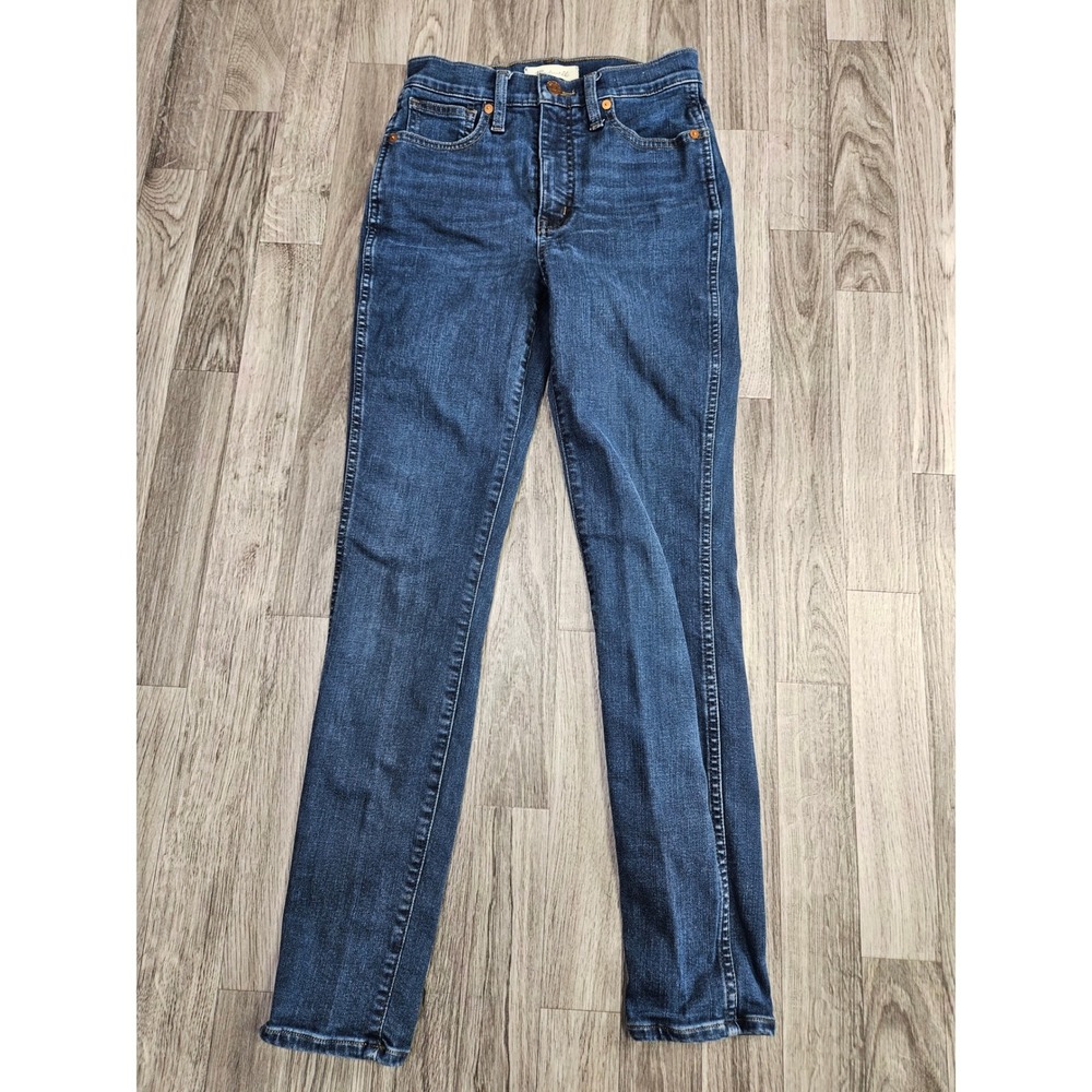 Madewell 10" High-Rise Skinny Jeans Women 25 Blue Stretch Denim